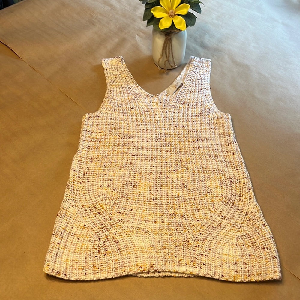 EUC Loft Sleeveless Knit Sweater XS